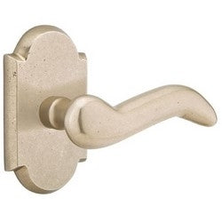 Emtek Products Inc 7108 CD FB LH | Door Lever Set, Cody, Dummy, #1 Rosette Style, Left Hand, 5" Length, 1-3/8" Clearance, 2-3/4" Projection, Brass, Flat Black, For Passage