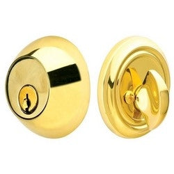Emtek Products Inc 8450 US10B 234BS 214 THK DR | Door Deadbolt, Single Cylinder, Regular Style, Schlage C Keyway, 2-3/4" Backset, 2-1/4" Thickness, Brass, Oil Rubbed Bronze