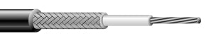 Encore Wire C1156.41.01 | Coaxial Cable, Coaxial, Coaxial, Copper, 26 AWG, PVC, Black, PVC, 100 ft.Tinned Copper, Braid, Coaxial Cable