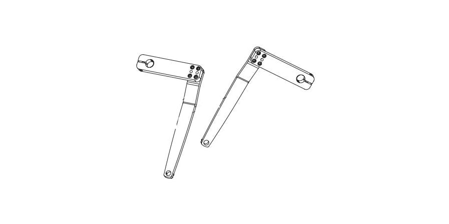 Entrematic USA Inc W5-505C | Door Operator Z-Arm, Clear Anodized, for Use with HA8-SP/FA8-SP Swing Door Operator
