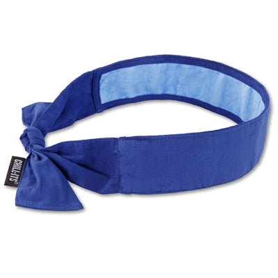 Ergodyne 12567 | Chill-Its 6700CT Cooling Bandana with Cooling Towel Blue