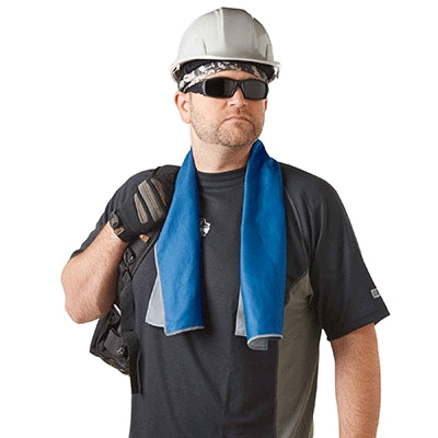 Ergodyne 12660 | Chill-Its 6602MF Evaporative Microfiber Cooling Towel Blue