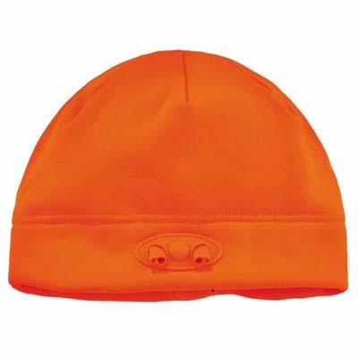 Ergodyne 16804 | N-Ferno 6804 Skull Cap Beanie Hat with LED Lights Orange