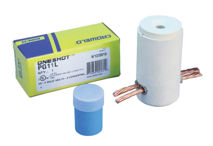 Erico PG11V | Cadweld One Shot, Cable to Cable, Traditional, 1 Connection, Solid