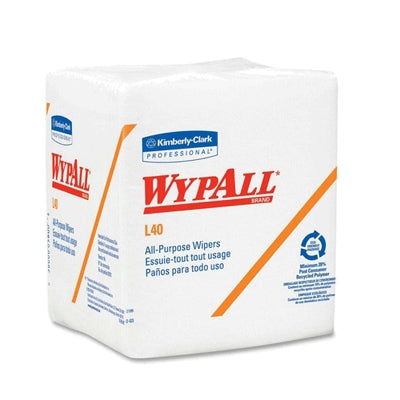 Essendant Receivables KCC05701 | Kimberly-Clark WypAll L40 Wipers Quarterfold, 12.5" X 14.4", White, 56/Pkg