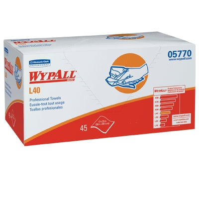 Essendant Receivables KCC05776 | Kimberly-Clark WypAll L40 Wipers Quarterfold, 12.5" X 14.4", Blue, 50/Pkg