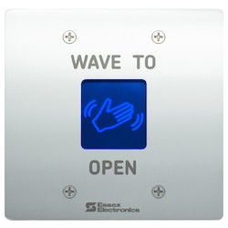 Essex Electronics Inc HEW-3S | Hand-E-Wave Switch, Double Gang, Stainless Steel, Radius Corner
