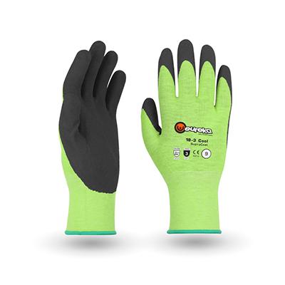 Eureka Safety 18-3CSC-11 | 18.3 Cool SupraCoat Cut-Resistant Gloves, Lime, Size 11
