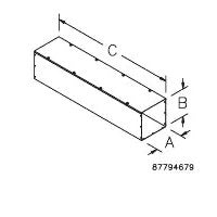Hoffman F88T196GV | WW, Type 1, Straight Section 8.00X8.00X96.00