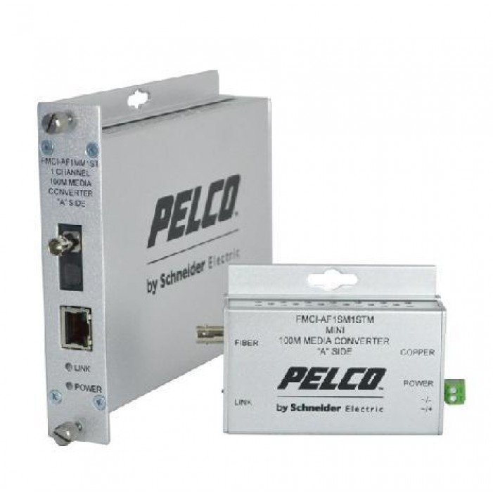 Pelco FMCI-AF1MM1STM | FMCI Series Ethernet Optical Fiber Media Converters