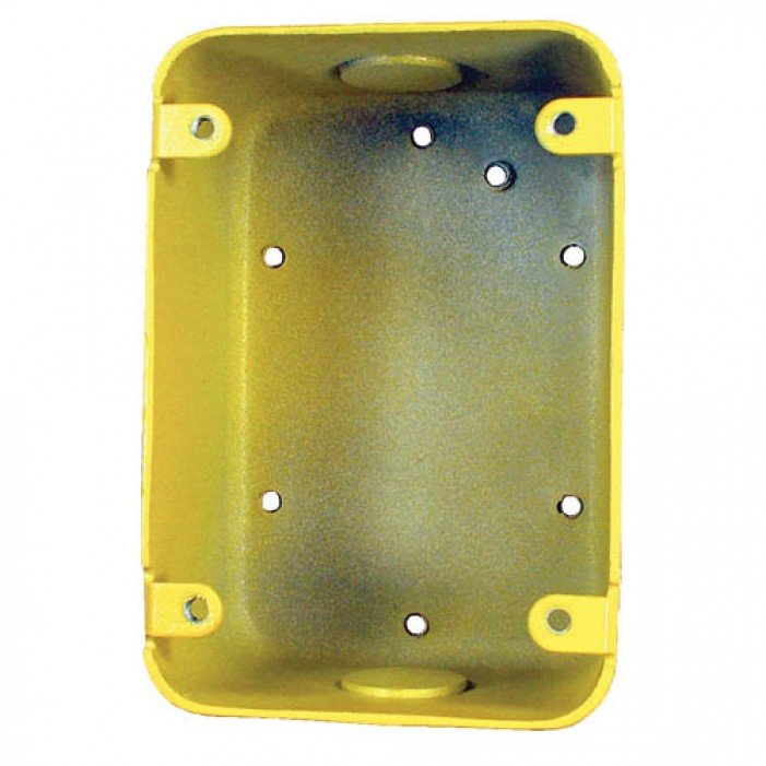 Bosch FMM-100BB-Y | Cast-Metal Surface Back Box, 4.74x3.25x2.25", Yellow