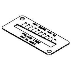 Falcon Lock 012612-000-60 | Door Lock Key Gauge, for Interchangeable Core Cylinder A2 Master Key System