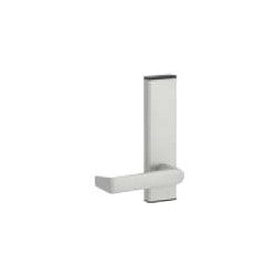 Falcon Lock 179L-BE P13 LHR | Exit Device Control Trim, Lever, Blank Escutcheon, Left Hand Reverse, Dark Bronze Painted Aluminum, for Series 1790 Rim Panic Exit Device