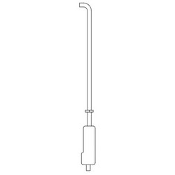 Falcon Lock 4270100521 | Exit Device Bottom Latch, Rod, for 1490 Series Door Exit Device