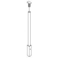 Falcon Lock 610055 US3 | Exit Device Bottom Rod Kit, Bright Brass, for 25-V/XX-V Series Door Exit Device