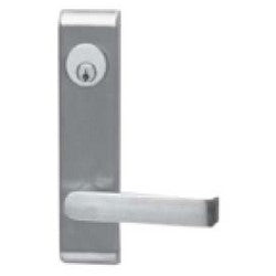 Falcon Lock 712L-NL-SUTRO C US26D RHR | Exit Device Control Trim, Lever, Night Latch, Sutro, Right Hand Reverse, Satin Chrome, for 24 Series Door Exit Device