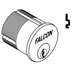 Falcon Lock 985 626 H | Door Lock Cylinder, Conventional Mortise, 5-Pin, H Keyway, 1-1/8" Length, Satin Chrome