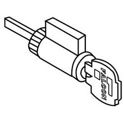 Falcon Lock A23155 G 606 | Door Lock Cylinder, Standard, 5-Pin, G Keyway, Satin Brass