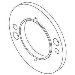 Falcon Lock A30775-000-00 | Door Cylinder Lock Adapter Kit, Thin, for 1-3/4 to 2-1/8" Door Thickness T-Series Cylinder Lock
