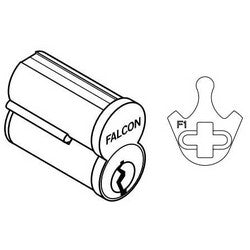 Falcon Lock C606 F1 626 MK | Door Lock Cylinder, Interchangeable Core, Master Keyed, 6-Pin, Combinated, Standard, Cam, Satin Chrome