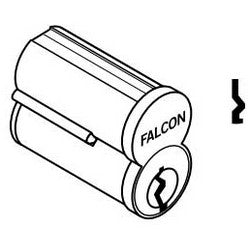 Falcon Lock C607 B 626 KA | Door Lock Cylinder, Interchangeable Core, Keyed Alike, 7-Pin, Combinated, Standard, B Keyway, Satin Chrome