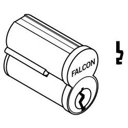 Falcon Lock C646 N 626 | Door Lock Cylinder, Interchangeable Core, 6-Pin, Uncombinated, Standard, N Keyway, Satin Chrome