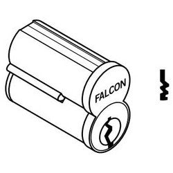 Falcon Lock C646 TB 626 | Door Lock Cylinder, Interchangeable Core, 6-Pin, Uncombinated, Standard, TB Keyway, Satin Chrome