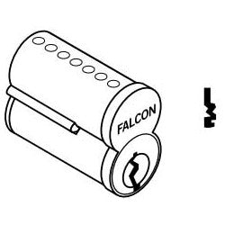 Falcon Lock CB846 M 626 | Door Lock Cylinder, Interchangeable Core, 6-Pin, Uncombinated, Best Style Capping, M Keyway, Satin Chrome