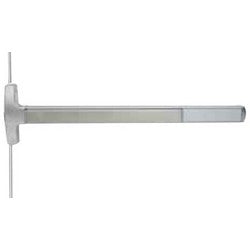 Falcon Lock MEL-F-24-V-L-NL US26D 36 X 96 RHR | Exit Device, Vertical Rod Touchbar, Electric Latch Retraction, Fire Exit Hardware, Dane Lever, Night Latch, Right Hand Reverse, 96" Length, Extruded Aluminum, Satin Chrome