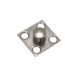 Falcon Lock PB48 US32D | Exit Device Strike, Top, 7/16" Projection, 1-1/16" Square Corner, Satin Stainless Steel, for 1990 Series Concealed Vertical Rod Door Exit Device