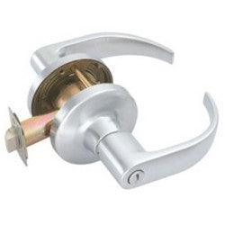 Falcon Lock T101S Q 626 | Door Cylinder Lock, Extra Heavy Duty, Quantum Lever, Springlatch, 2-3/4" Backset, Satin Chrome, for Passage/Closet