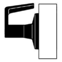 Falcon Lock W12 D 613 | Door Cylinder Lock, Medium Duty, Dane Lever, 2-3/4" Backset, Single Dummy, Oil Rubbed Bronze