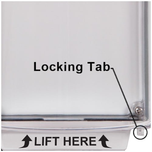 Fire-Lite Alarms, Inc. STI-13410FR | Universal Stopper without Horn Enclosed Back Box Sealed Mounting Plate, Fire, Red