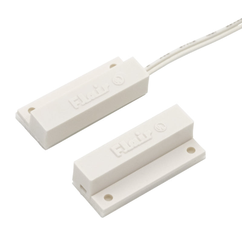 Flair Electronics LMS12-1 WHT | Magnetic Contact, Surface-Mount, Screw and Tape Mount, NC, Wired, 30 VDC, Brown, 20 mA