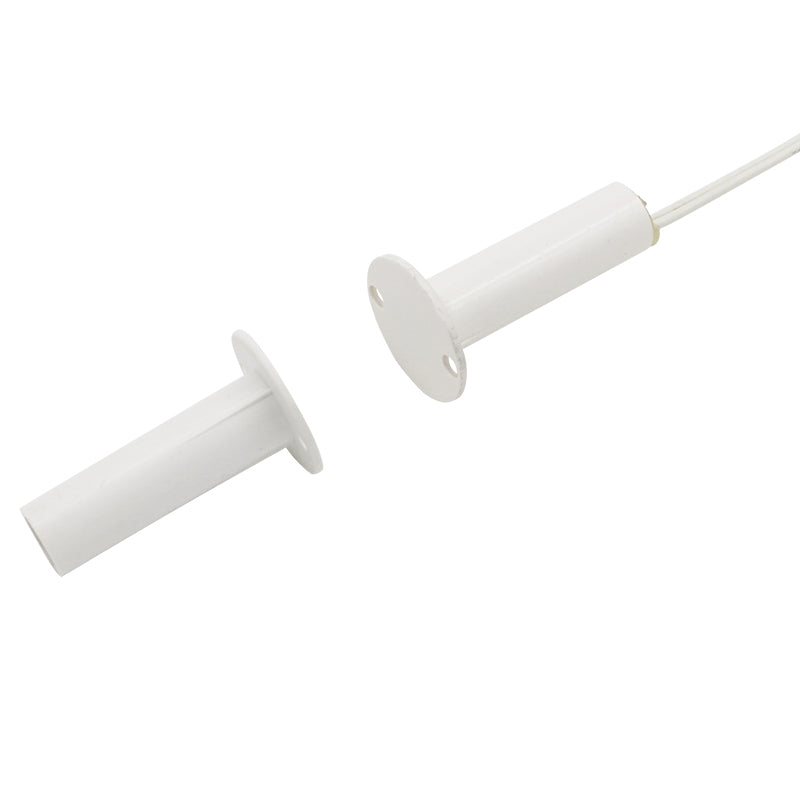 Flair Electronics RMS56K WHT | Recessed Magnetic Contact, Recessed, NO, Wired, Diameter 3/8 in.