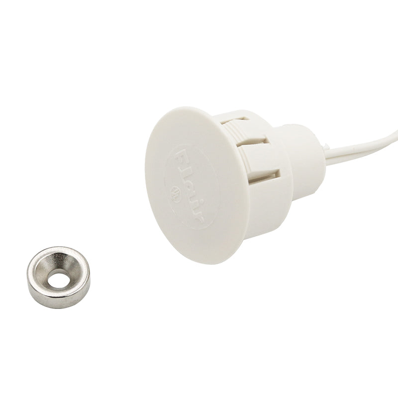 Flair Electronics VIP48-1N BRN | Recessed Magnetic Contact, Self Locking In Steel Frames, Recessed, N/O, Wired, Closed, Brown