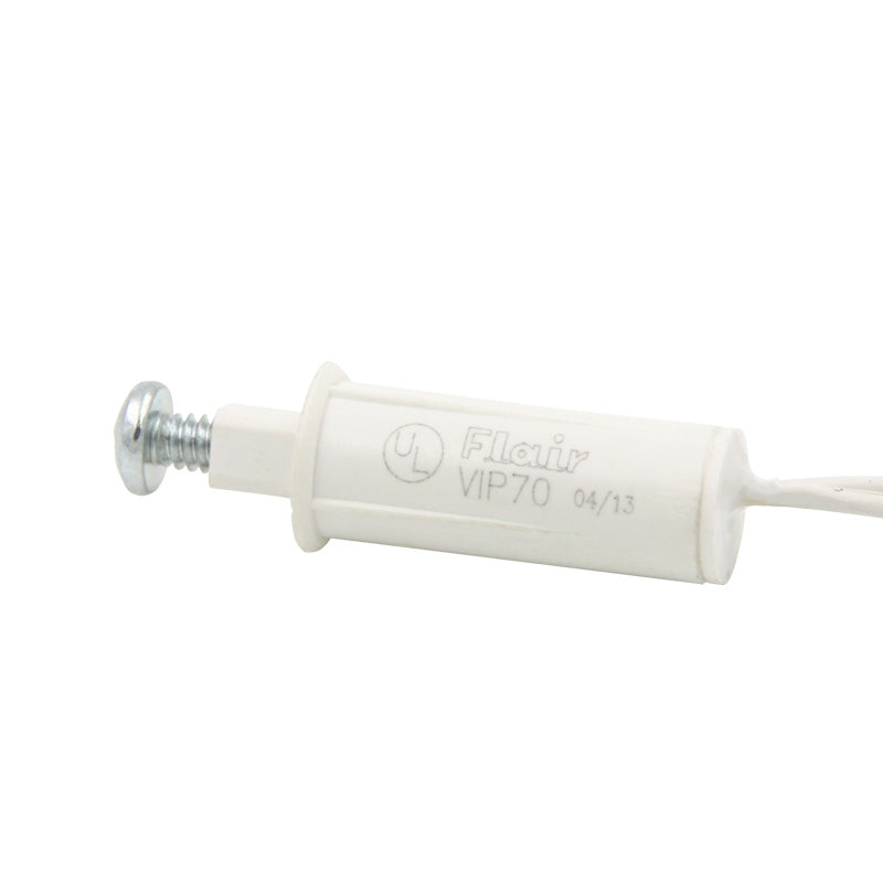 Flair Electronics VIP70 WHT | Tamper Switch without Flange CC 38 Dia x 1 12 Long 18 22AWG Wire Leads White