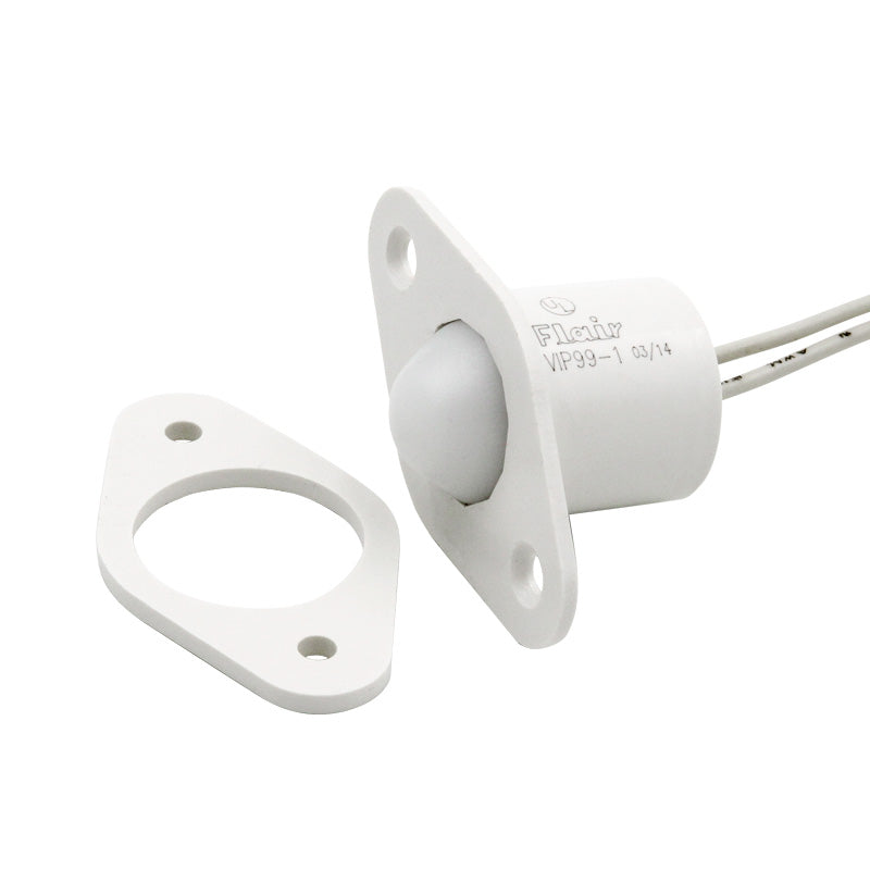 Flair Electronics VIP99-1 WHT | Dome Switch - CC, 34 Dia. x 34 L, 18 22AWG Leads