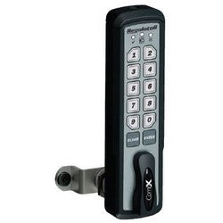 Fort Lock REG-M-V-3 | Cabinet Manual Locking Regulator, Standard Knob, Standard Cam, Vertical Mount, 1-3/16" Cylinder Length, Silver