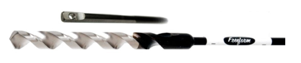 Freeform Research & Development 1272F | HSS Drill Bit, 1/2 in. Diameter, 72 in. Length, 3/16 in. Flexible Shaft