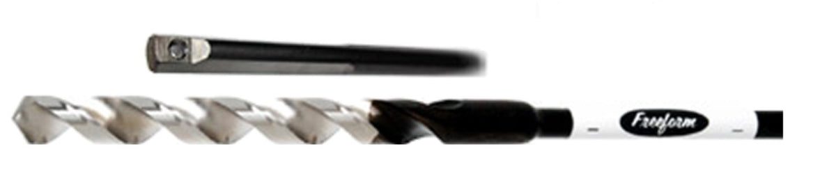 Freeform Research & Development F24B | HSS Drill Bit, 0.257 in. Diameter, 24 in. Length, 1/4 in. Bell Hanger Shank
