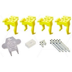 GKL Products SB1 | Door Starter Kit, Snap-In, Includes (1) Spanner Key, (4) Snap-In Bridges, Screws, and Shims for Storefront Doors