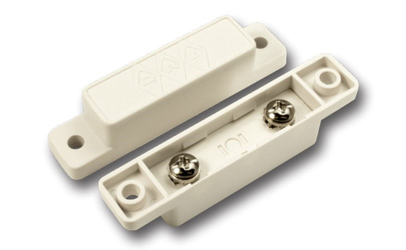 George Risk Industries (G.R.I.) 28AWG-B | Surface Mount Magnetic Reed Switch Set, Brown, Closed Loop, Wide Gap Up To 1-1/2", Concealed Terminals