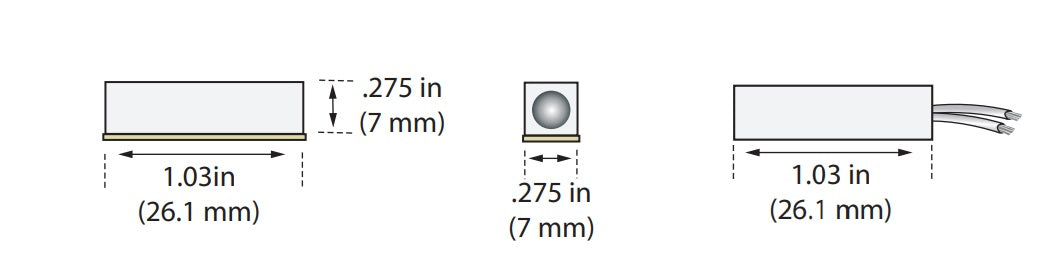 George Risk Industries (G.R.I.) 50-12-B | Miniature Surface Mount Switch Set, Brown