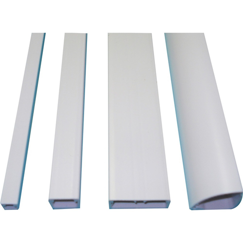 George Risk Industries (G.R.I.) E-Z 75 6-W | 5/8" X 1 1/4" Duct Raceway, White