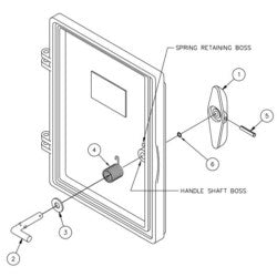 Gai-Tronics 12504-004 | Replacement Handle Kit, 255 Series