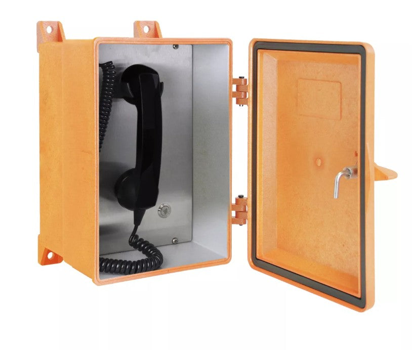 Gai-Tronics 354-711OR | NEMA 4X VoIP Auto-dial Rugged Handset Telephone, Orange, Model 354-711OR