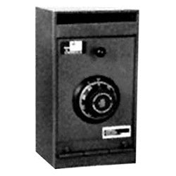 Gardall Safe Corporation TC1206-G-C | Depository Safe Under Counter Combination Lock, 6-1/2" Width x 8" Depth x 12" Height, Plate Steel Door, Gray