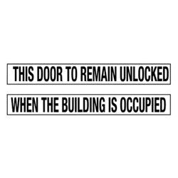 General Lock AHS | Storefront Sign, Multi-Header, Permanent Adhesive