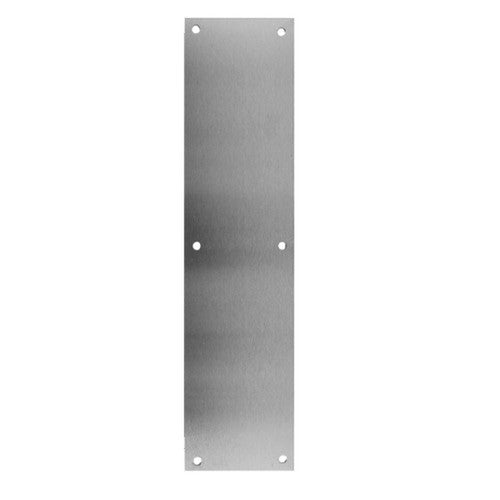General Lock BH-70-630 | Door Lock Push Plate, 3-1/2" Width X 15" Height, Satin Stainless Steel